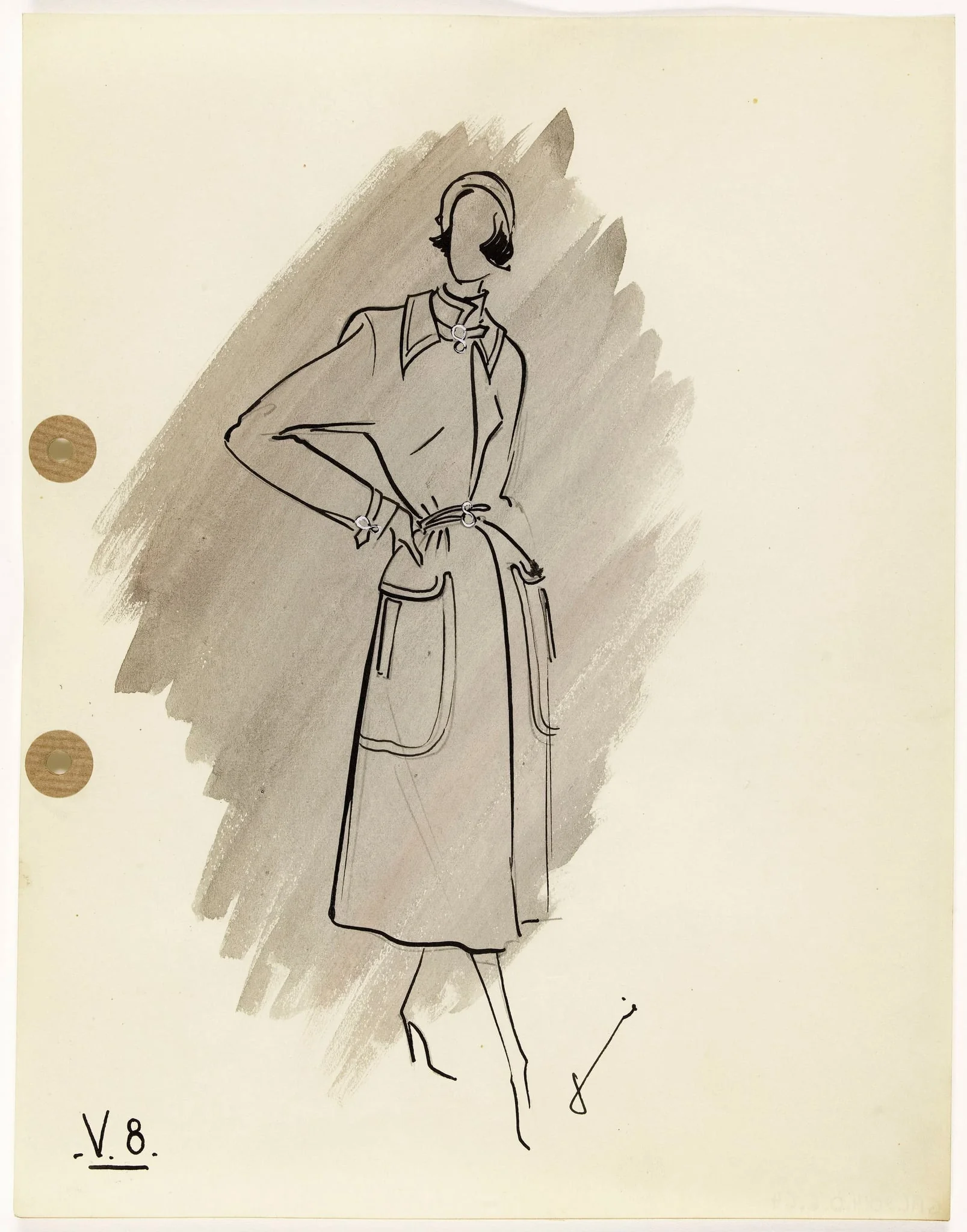 'V.8', by Carven, 1949