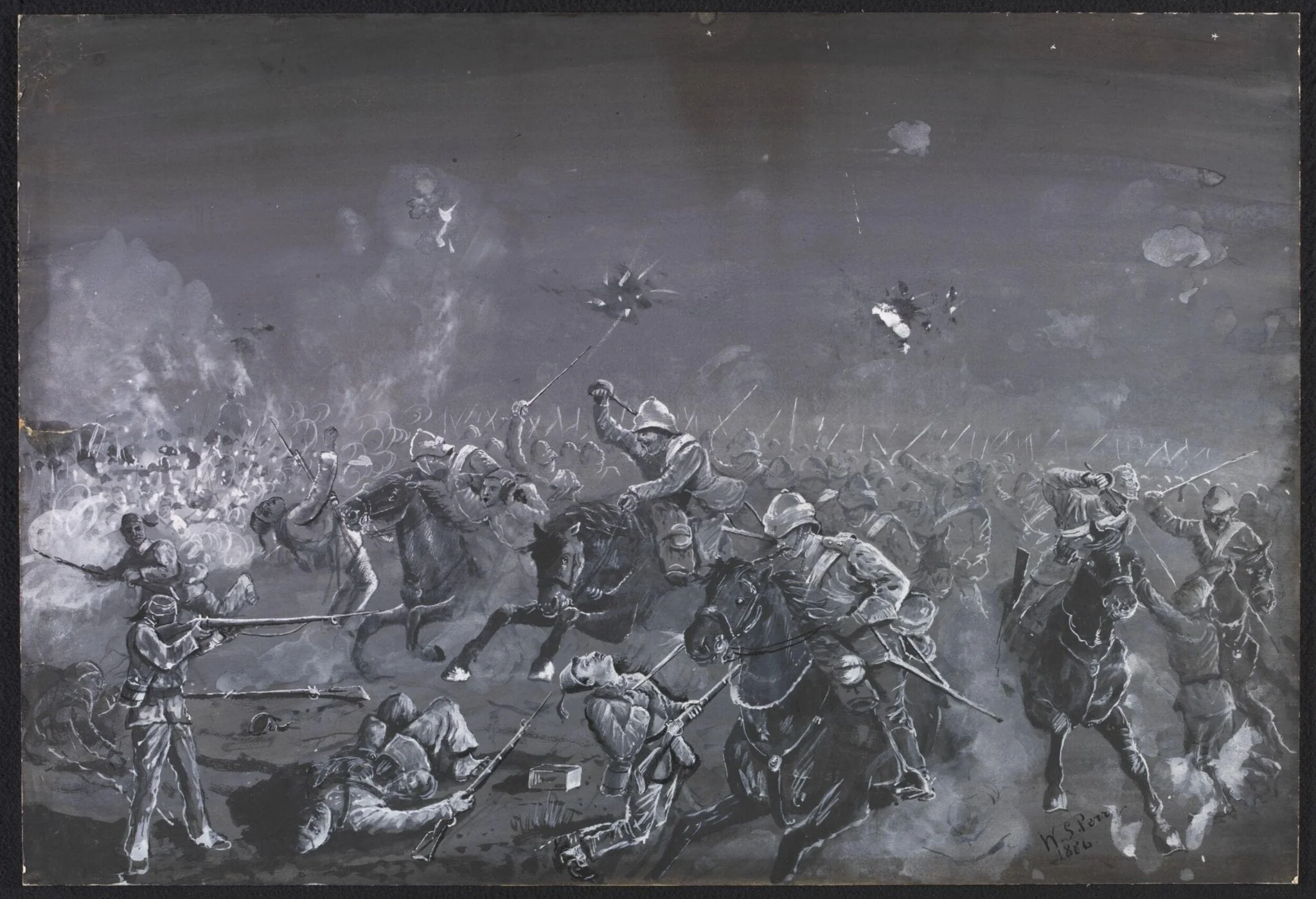 Charge of Household Cavalry at Kassassin - 1882