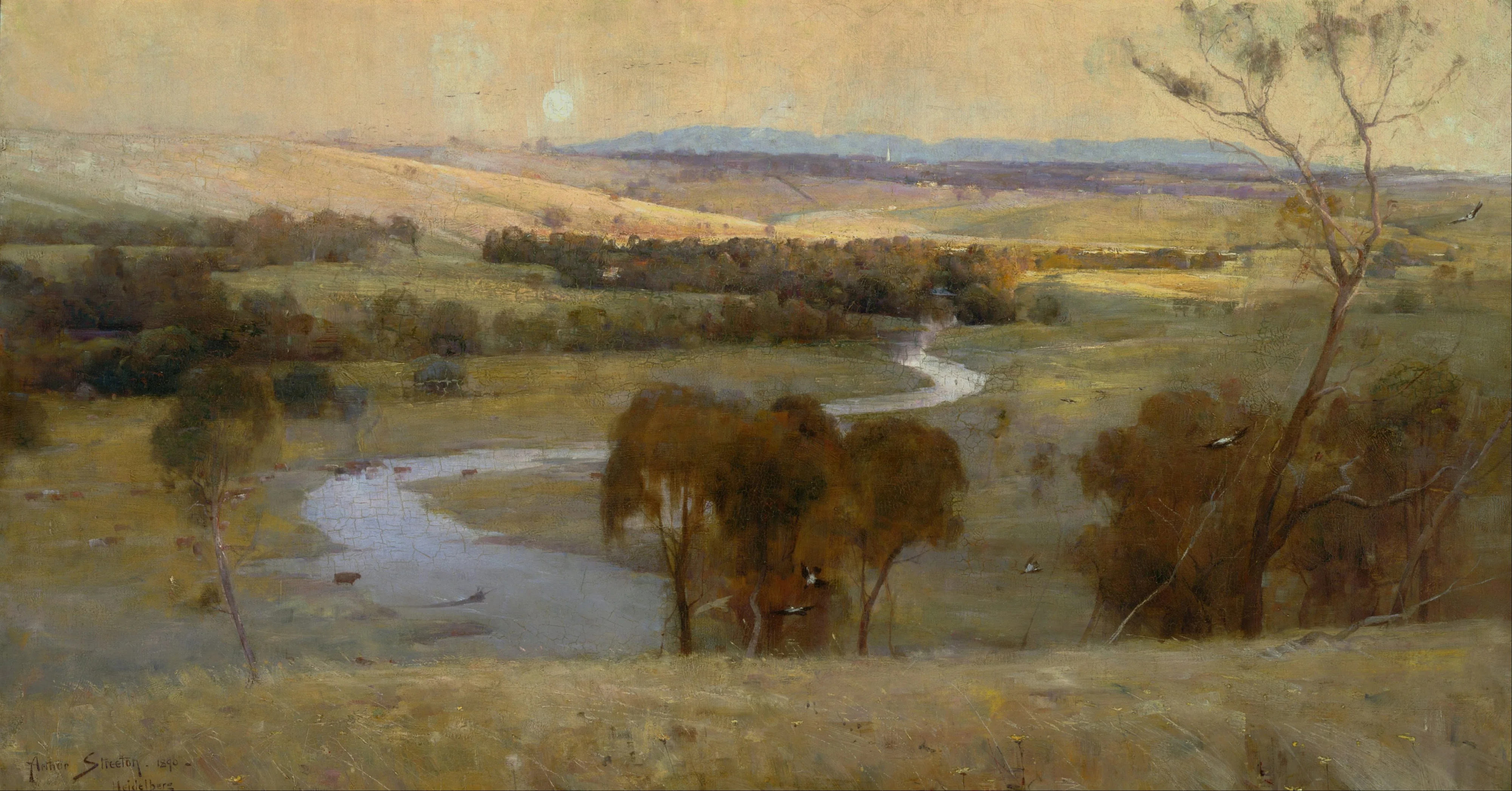 'Still glides the stream, and shall for ever ...