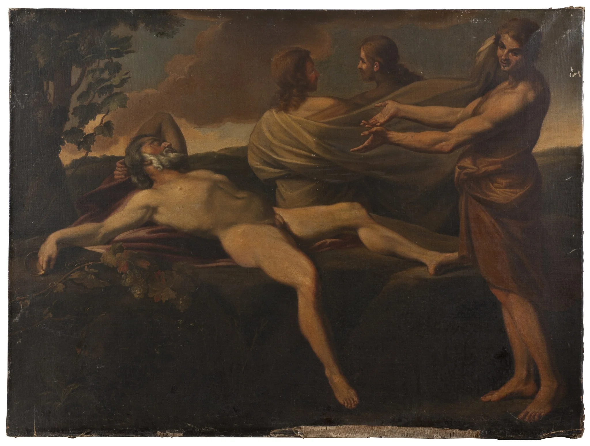 Noah and his Sons, by Unknown, oil