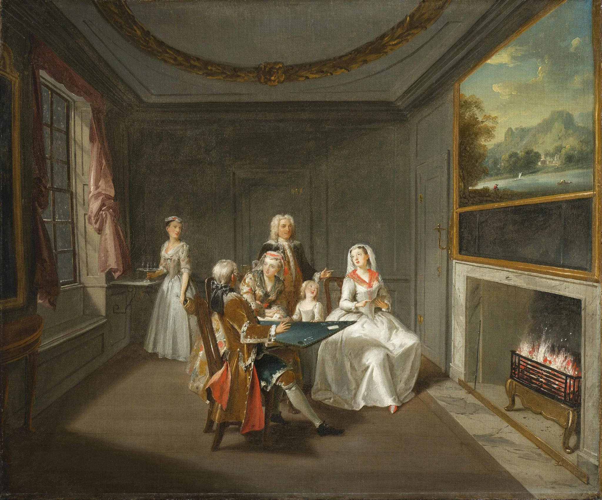 Winter, by Joseph Van Aken, oil, 1720