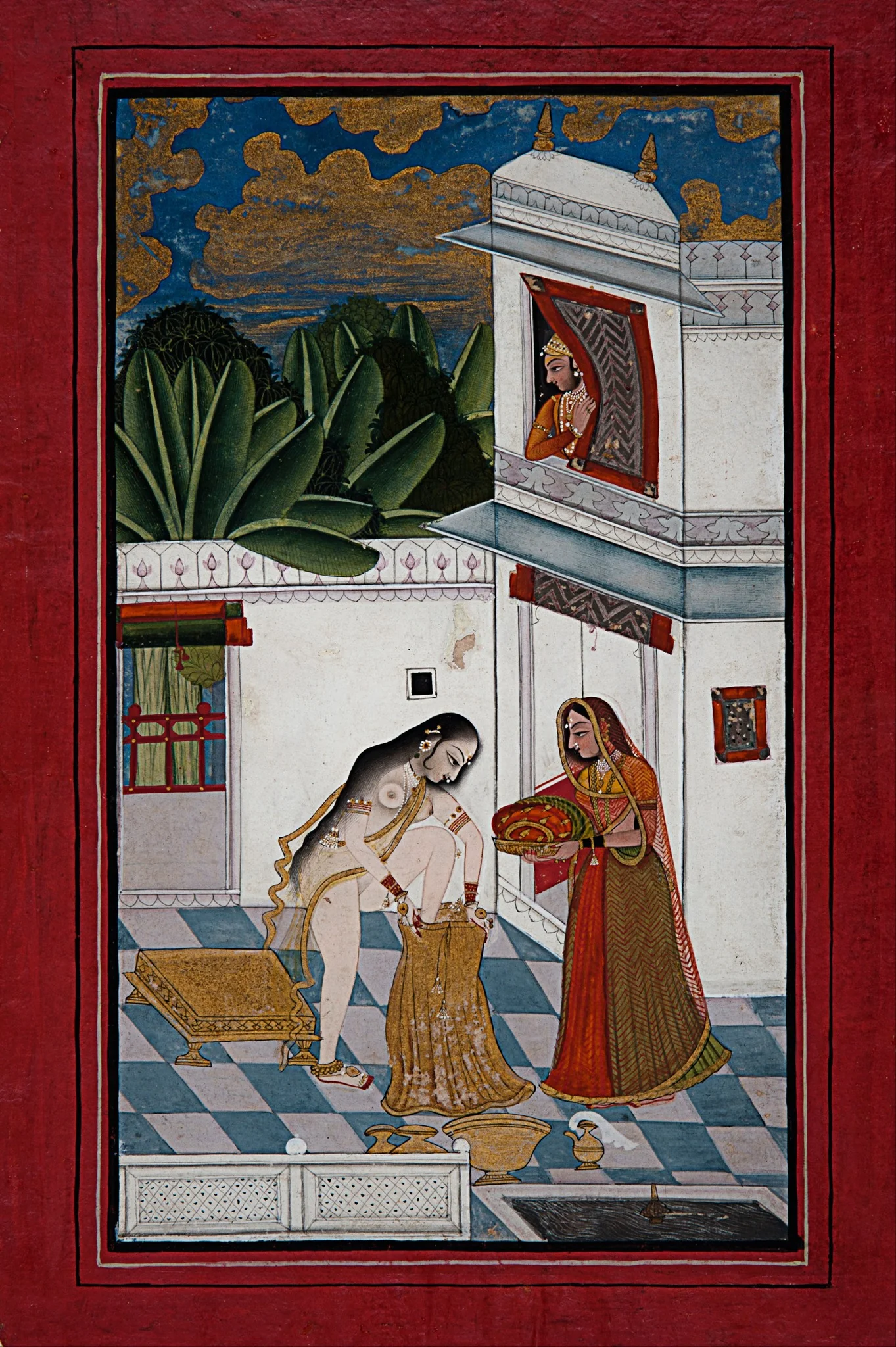 Hero enjoying the bathing beauty, by Unknown, unspecified, 1770