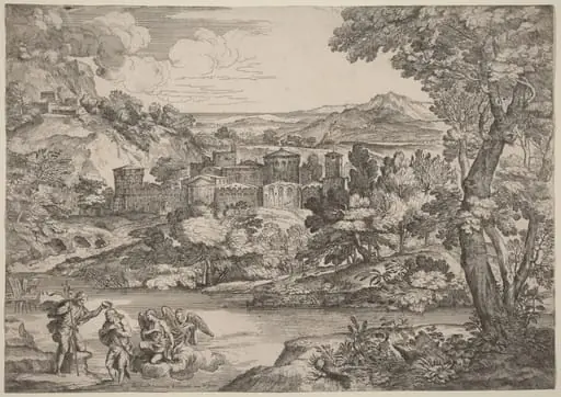 The Baptism of Christ, Set in a Mountainous Landscape