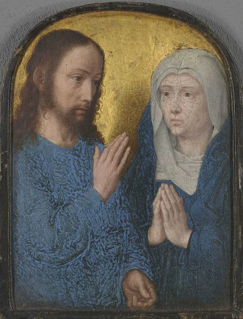 Teil eines Diptychons: Abschied Christi von Maria