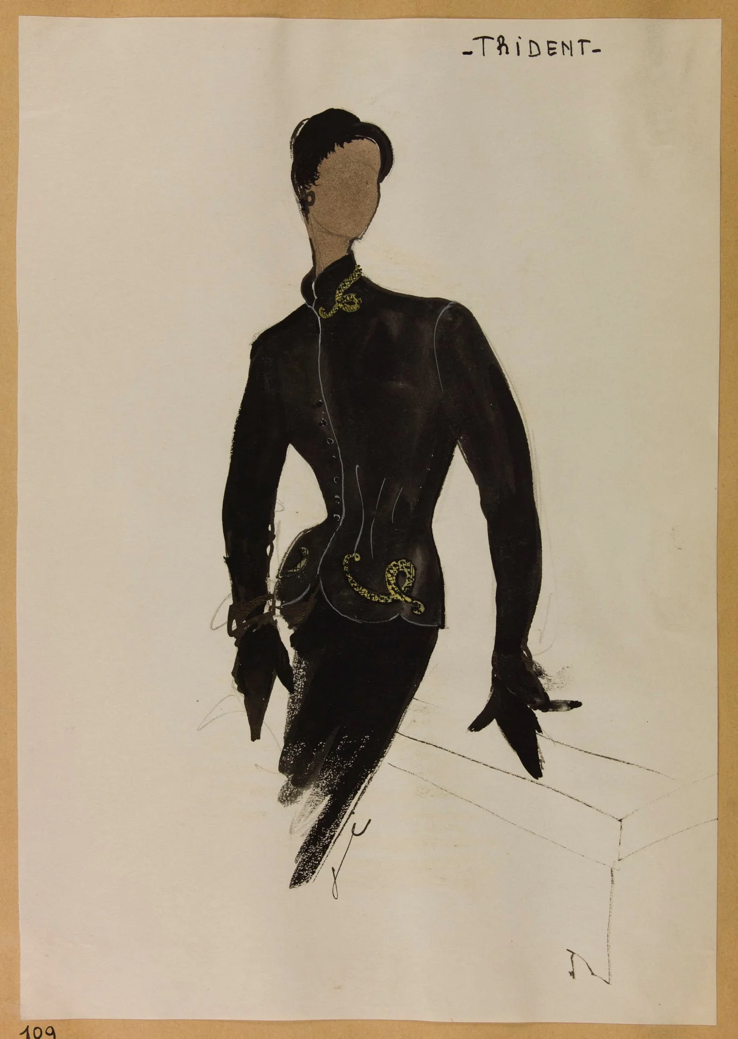 Trident, by Marie-Louise Carven, 1952