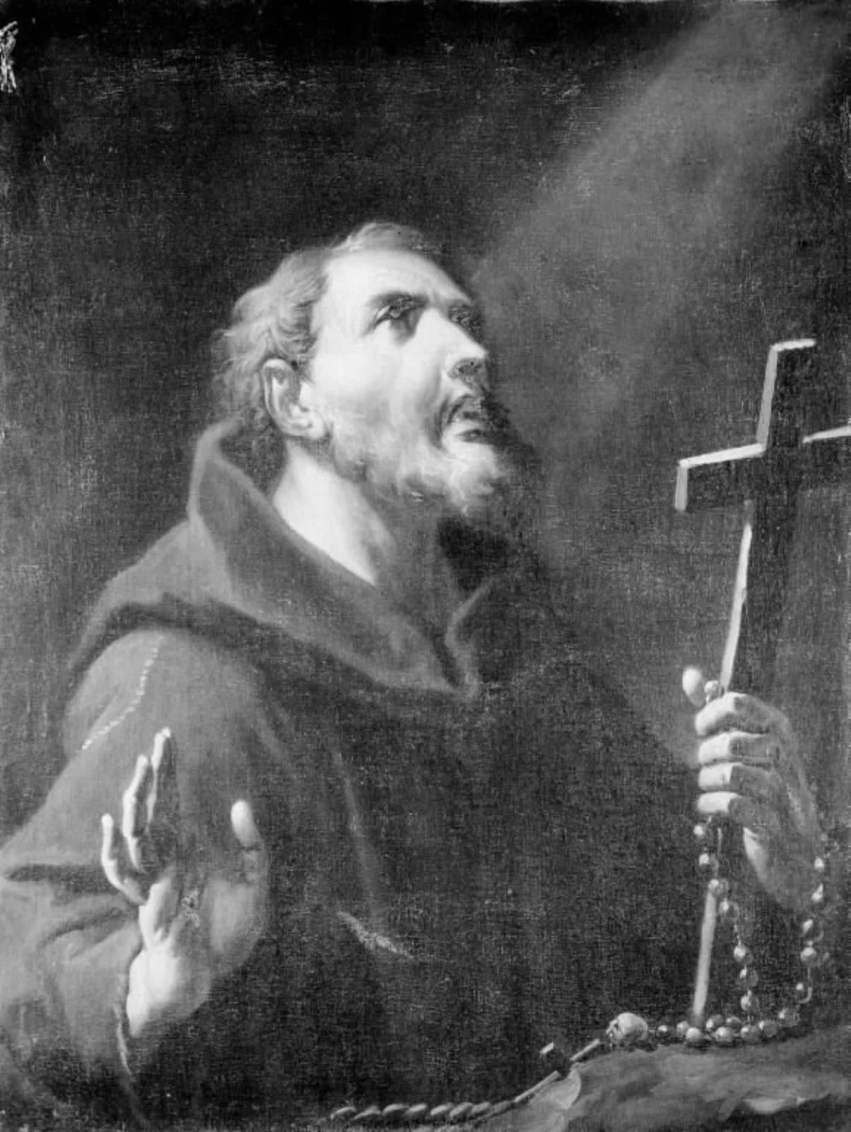 Praying Monk, by Unknown, 1735