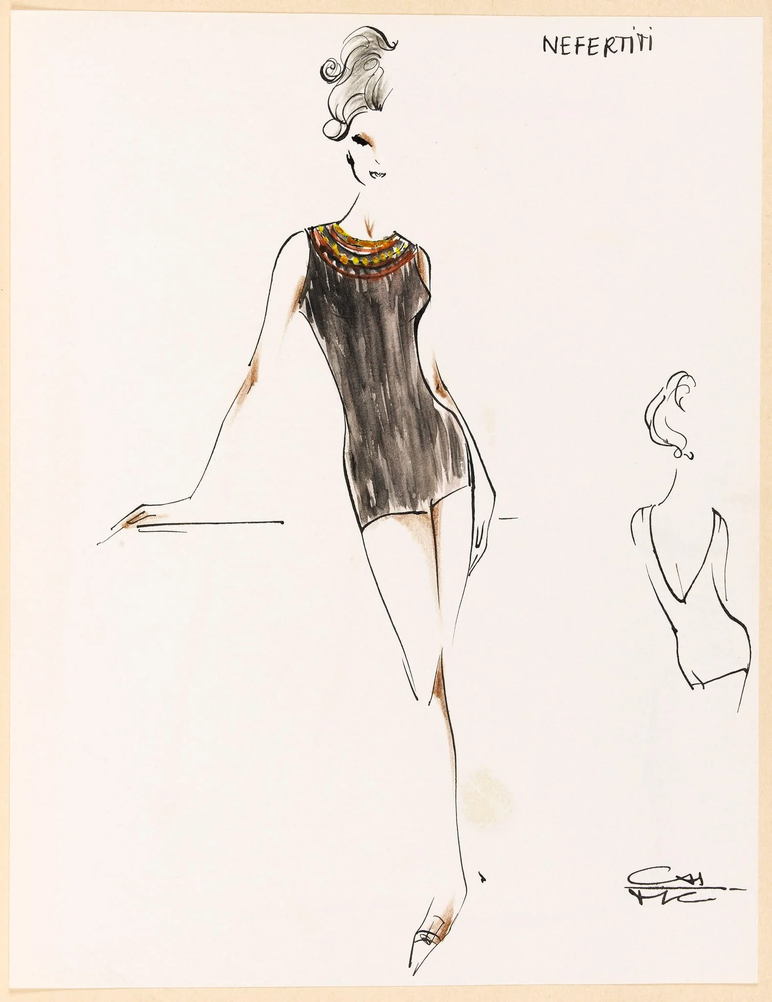 Nefertiti, by Marie-Louise Carven, 1964