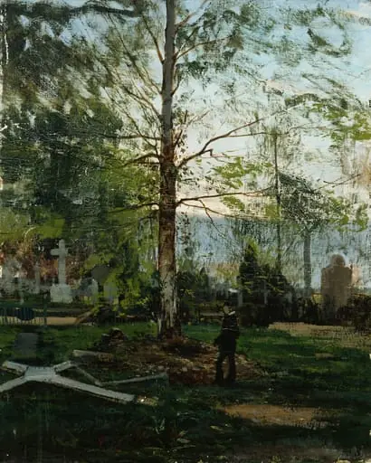 Werner Holmbergin haudalla