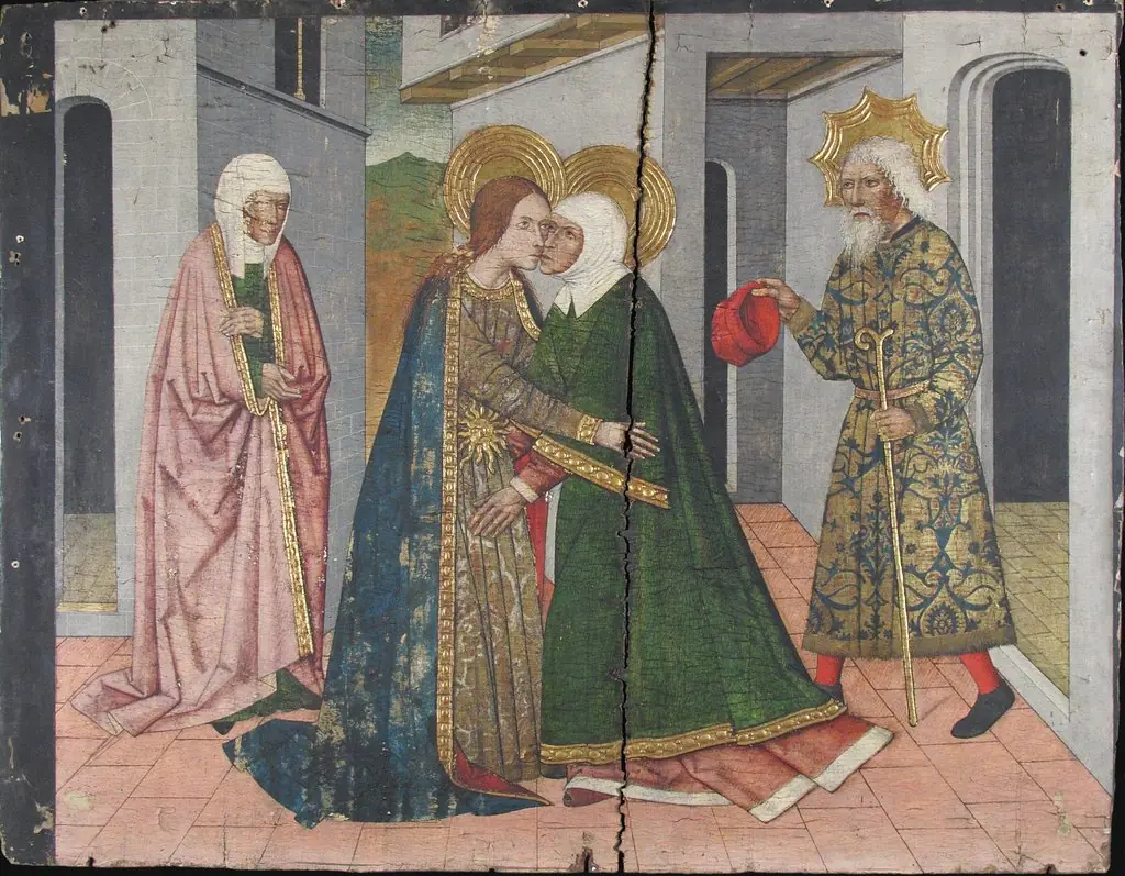 The Visitation Panel from Saint John Retable