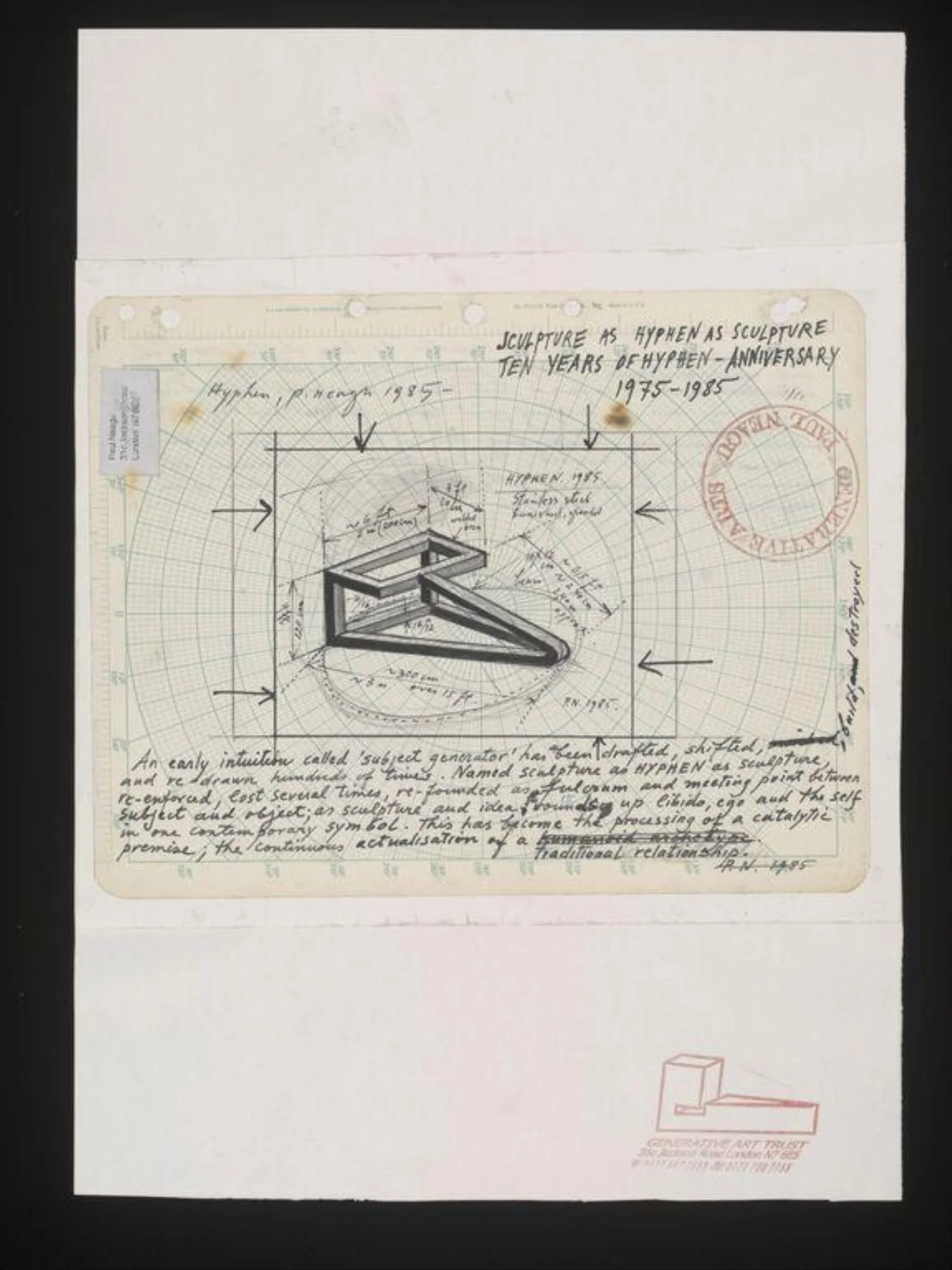 Sculpture as Hyphen as Sculpture, by Paul Neagu, 1985