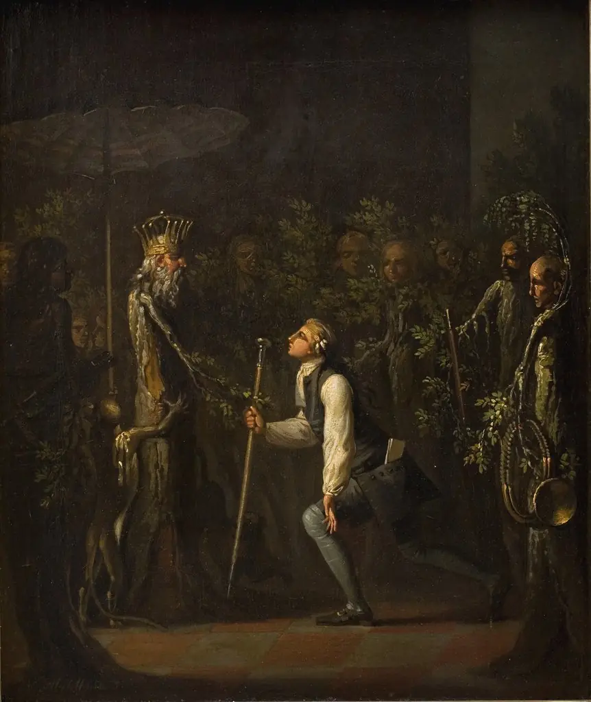 The Potuans are Surprised to see Niels Klim Genuflect in front of the Wise Prince.