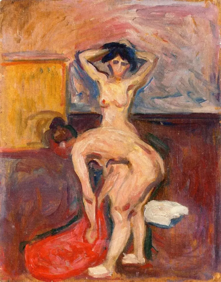 Bending and upright Nude