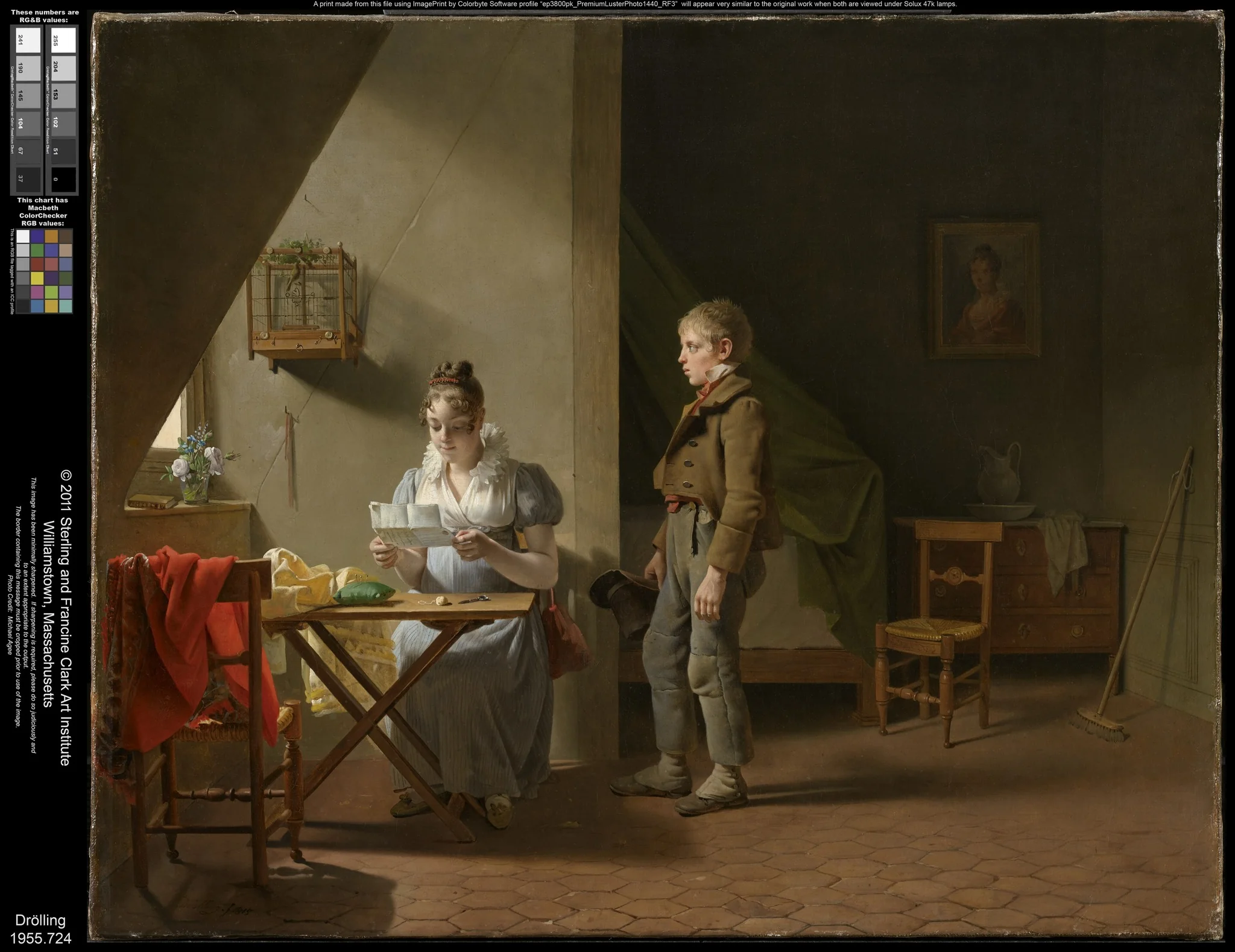 The Messenger, by Martin Drolling, oil, 1815