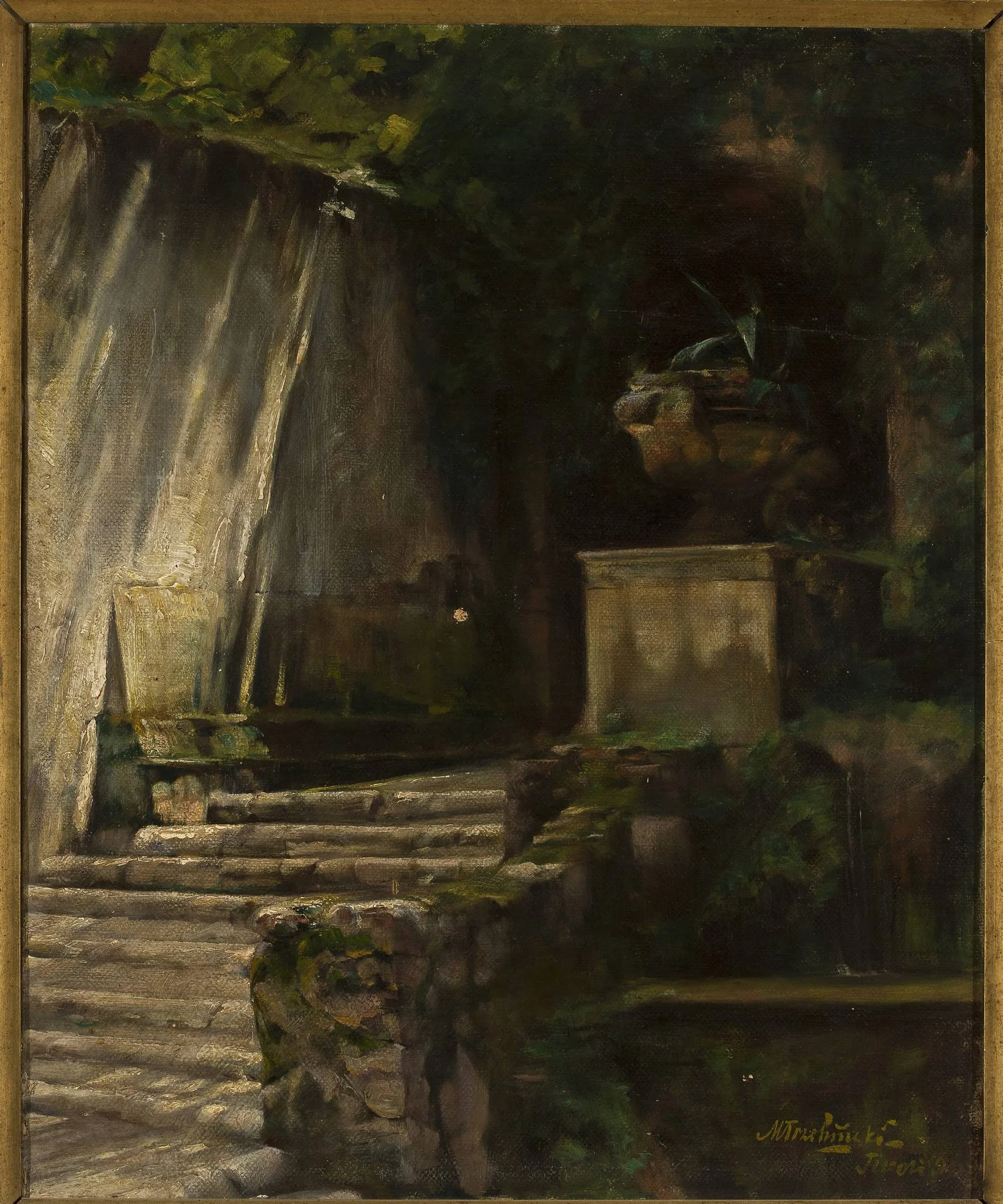 Fragment of the park in Tivoli