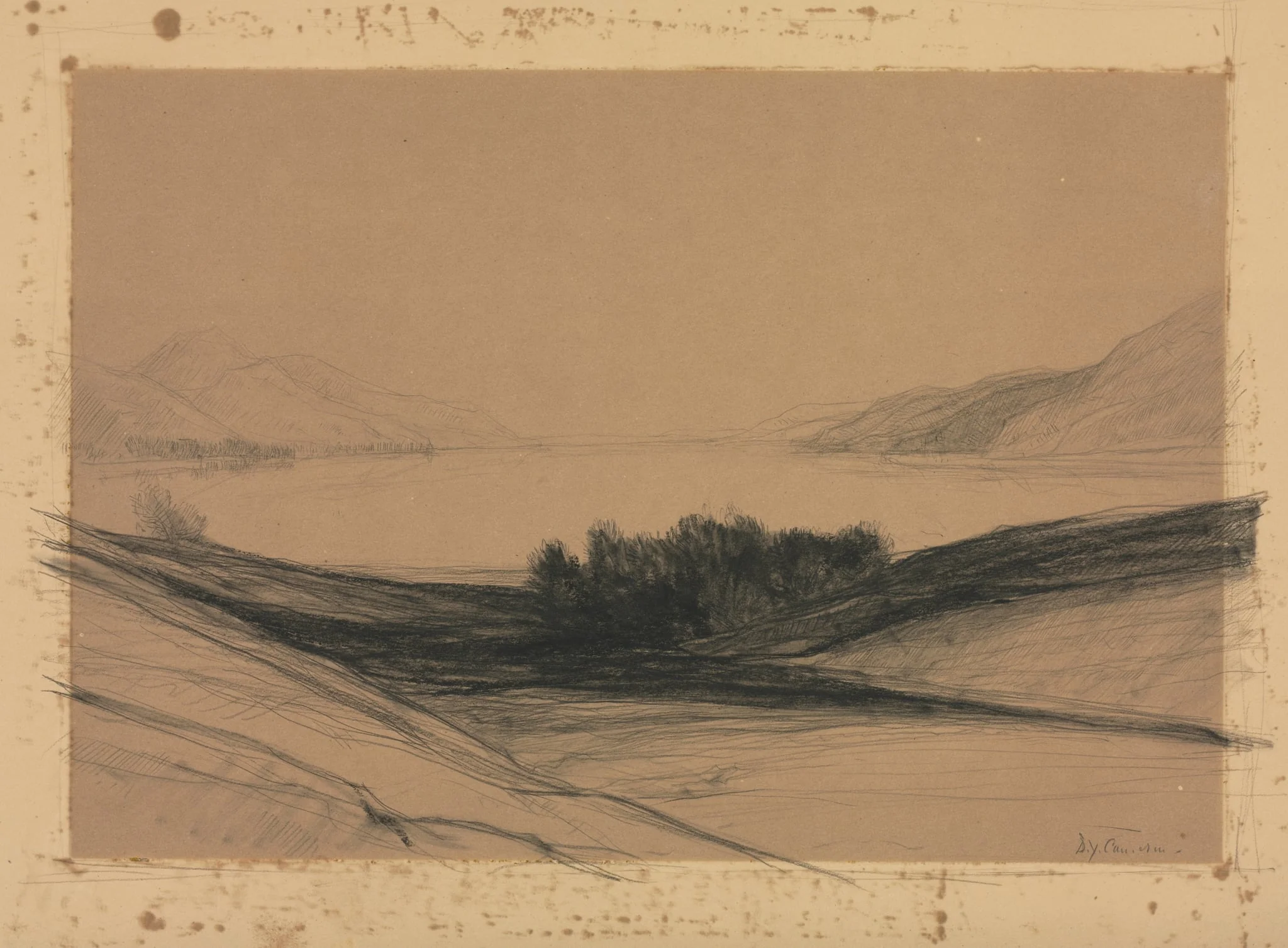 Loch Ness, Scotland, by David Young Cameron, 1910