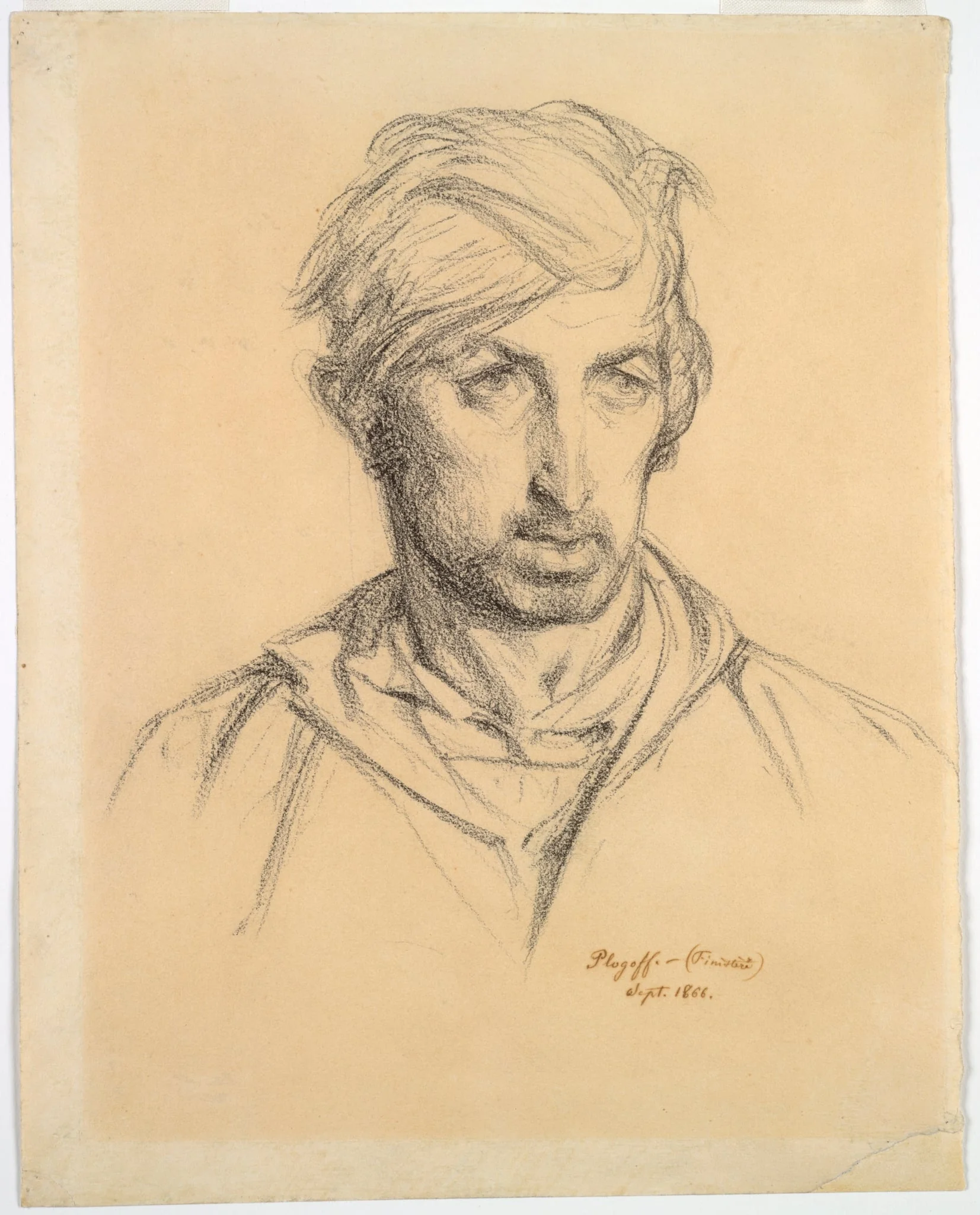 Head of a Man, by Henri Regnault, 1866