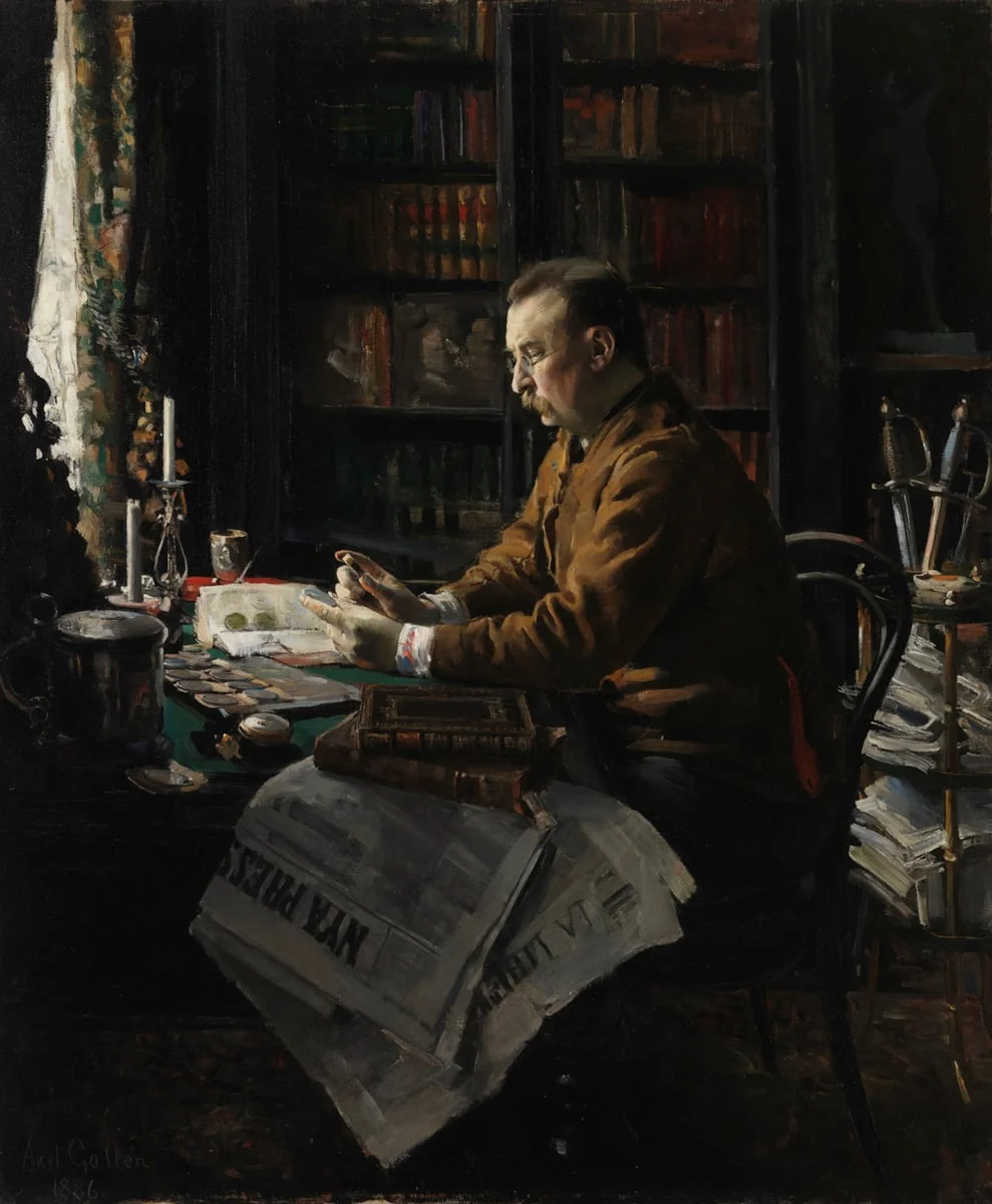 Tohtori Herman Frithiof Antellin muotokuva, by Akseli Gallen-Kallela, unspecified