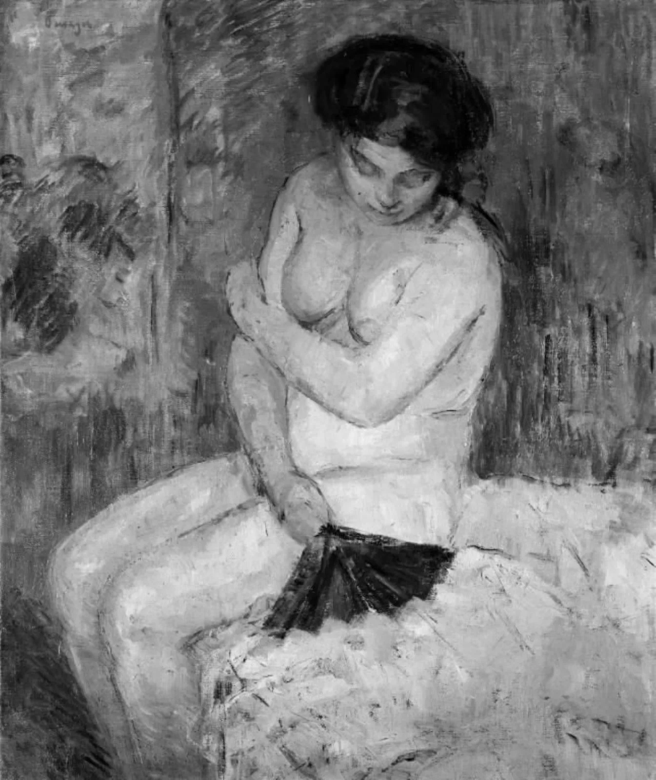 Seated Female Nude, by Unknown, 1850