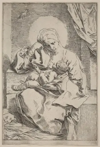 The Virgin and Child with a Bird