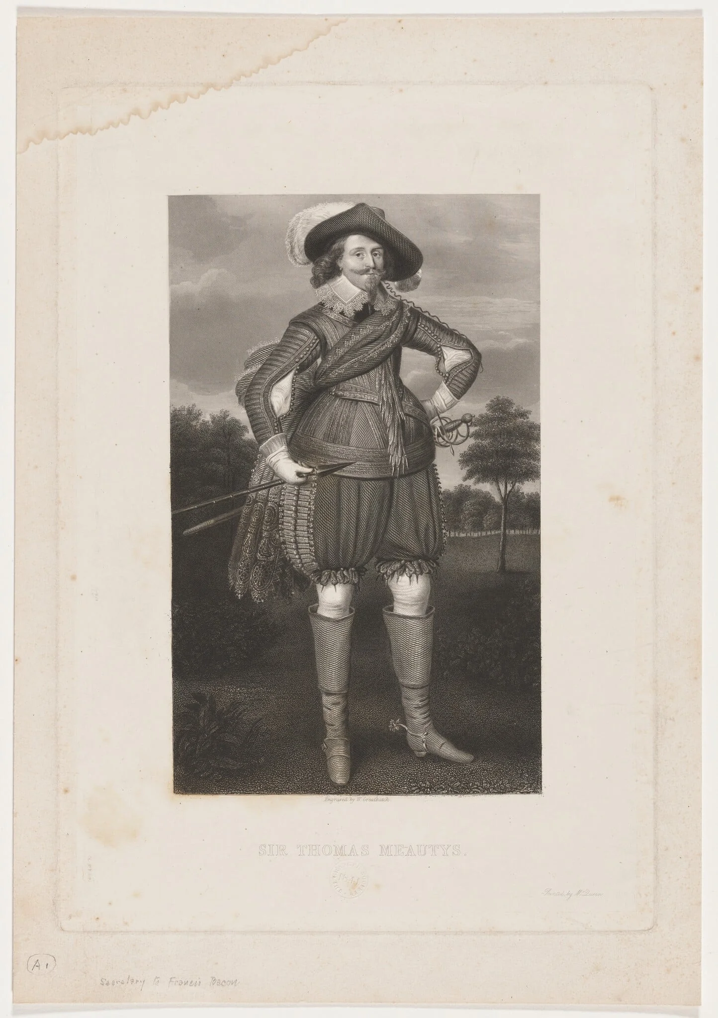 Sir Thomas Meautys, Secretary to Sir Francis Bacon