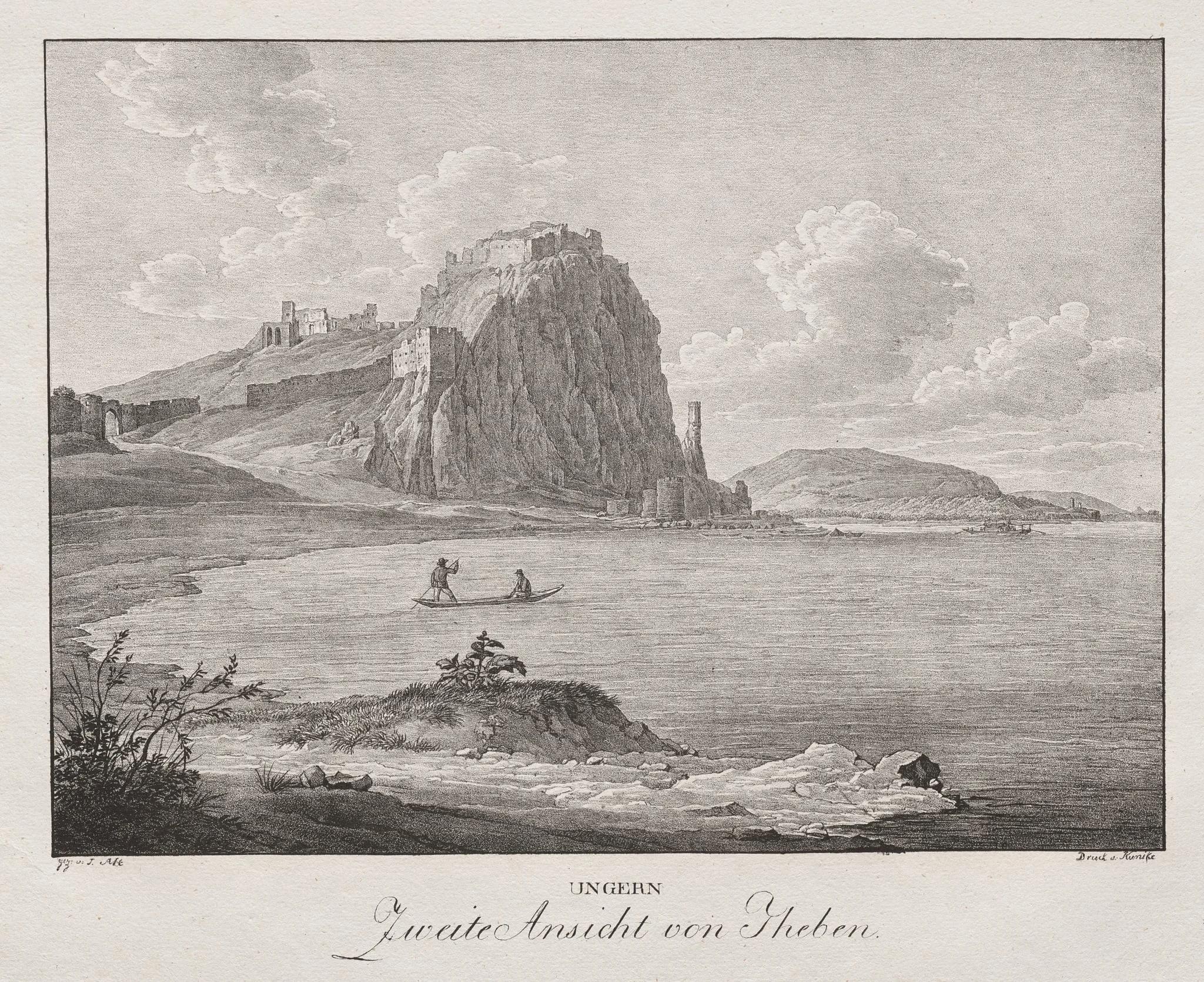Ungern, Zweite Ansicht von Theben, by Jakob Alt, 1839