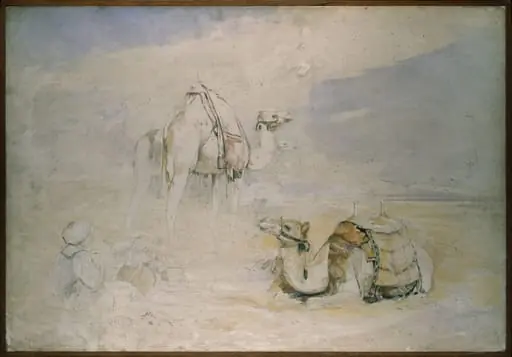 Study for 'A Halt in the Desert'