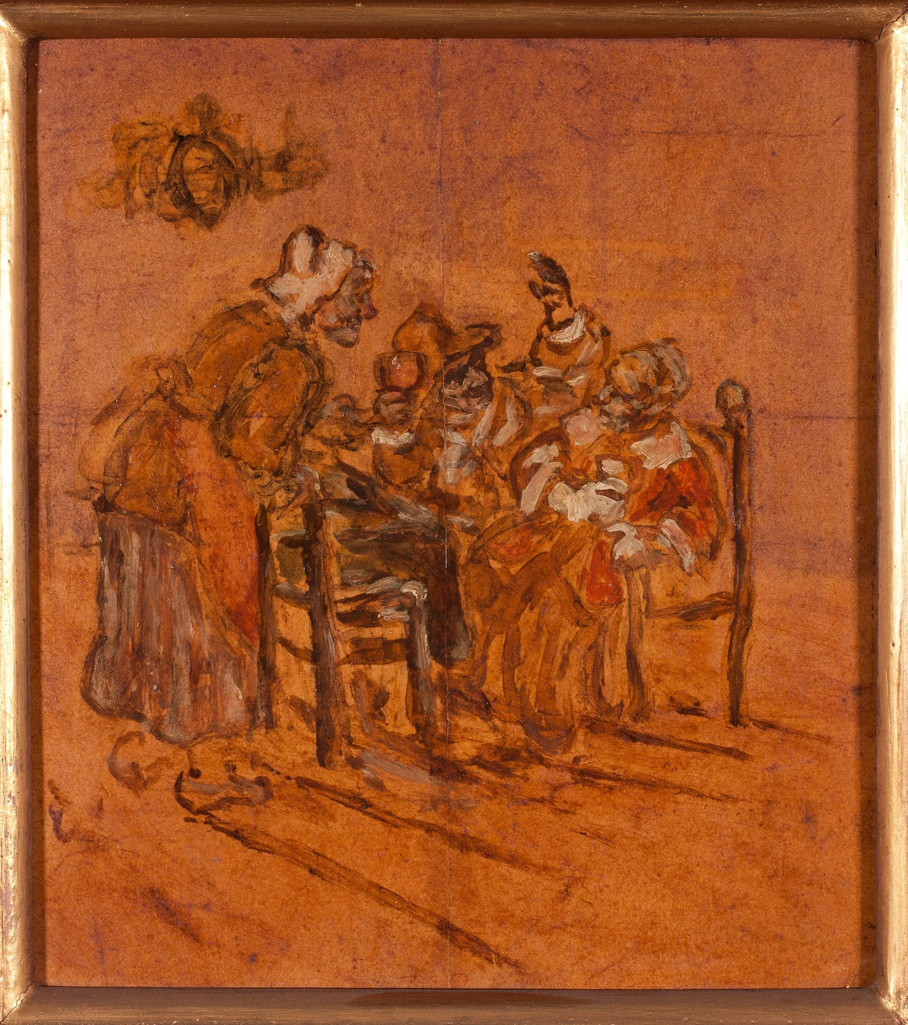 Bauerninterieur, by Unknown, 1850