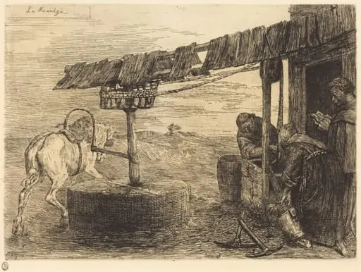 Horse-driven Mill (Le manege)