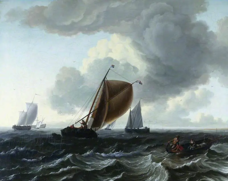 Fishing Boats: A Roughish Sea