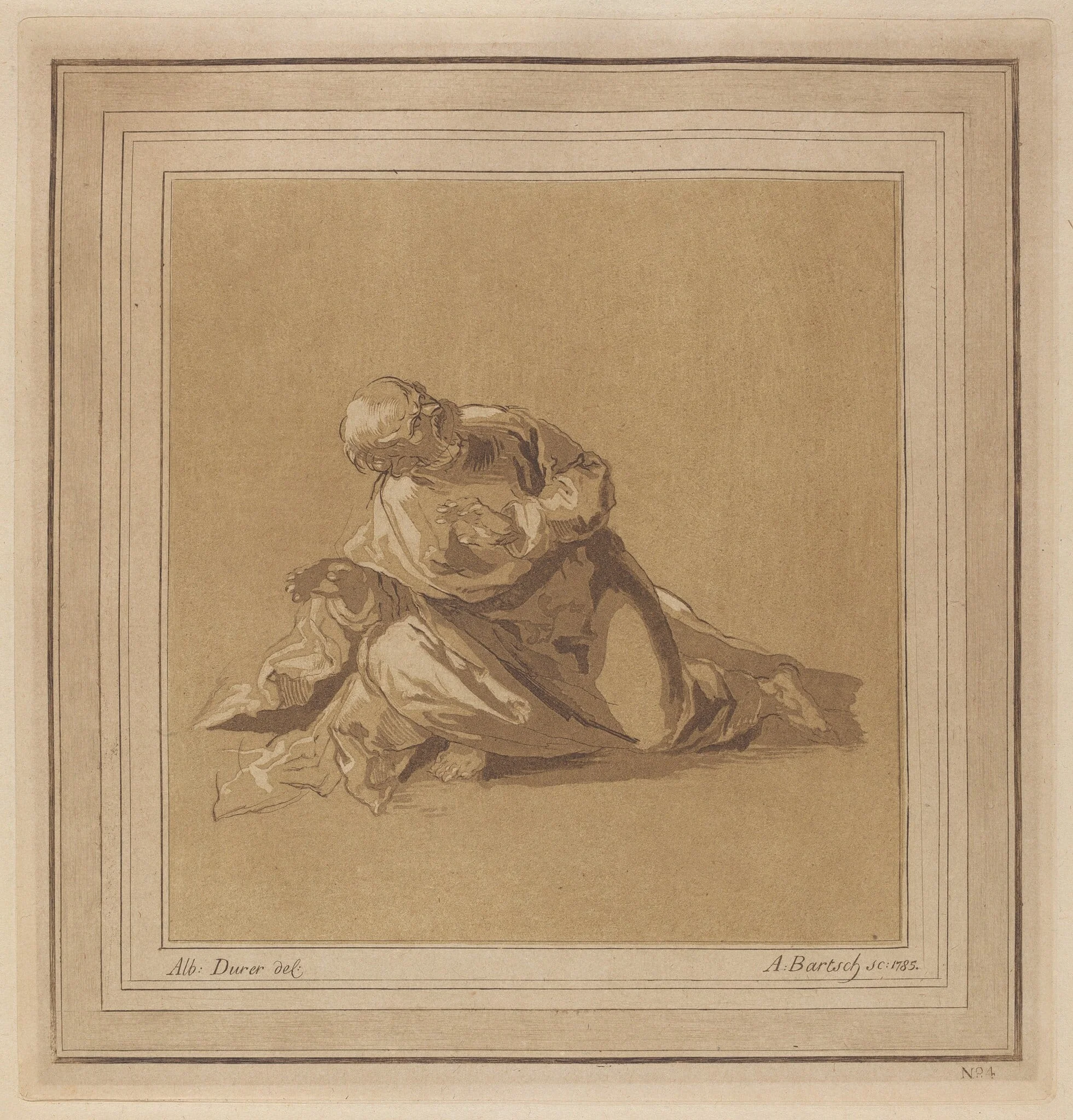 A Crouching Apostle (Saint Peter)