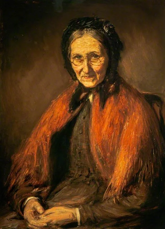 The Artist's Mother (Barbara Brodie or Brolochan, Mrs Dugald McTaggart, died 1884), by William McTaggart, oil, 1882