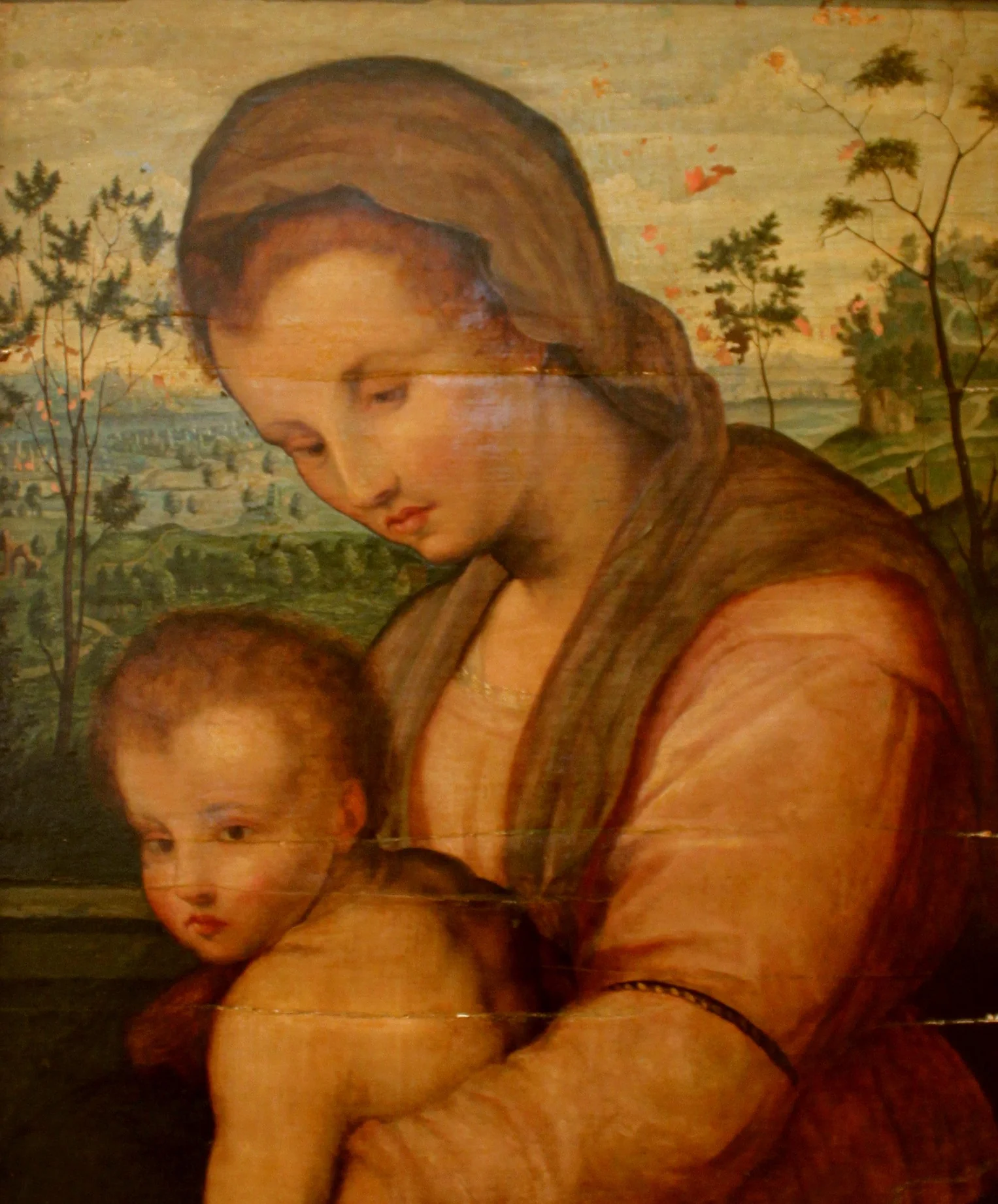 Madonna mit Kind., by Andrea del Sarto, unspecified, 1550
