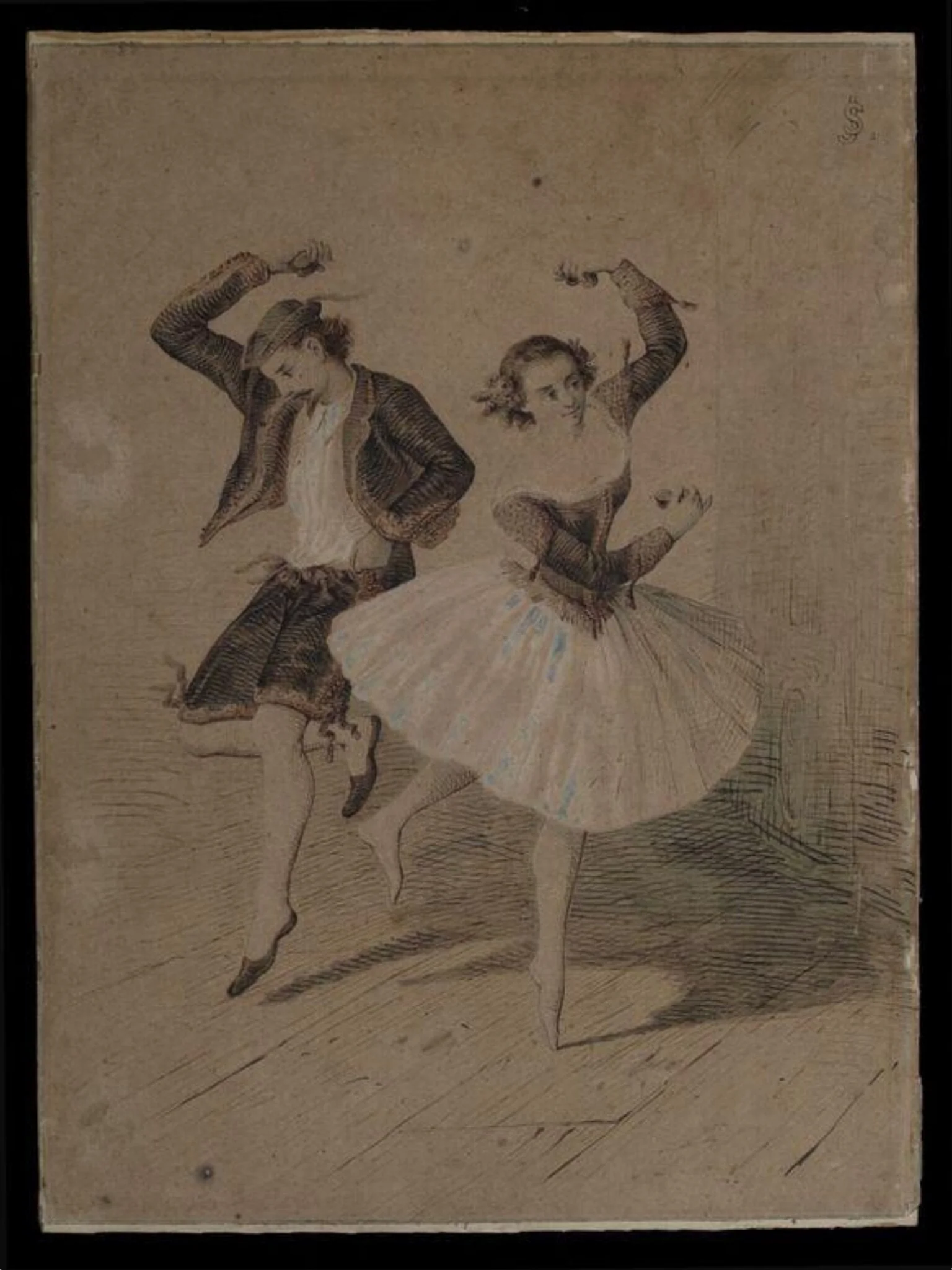 Fanny Cerrito and Arthur Saint-Leon, by Unknown, 1844