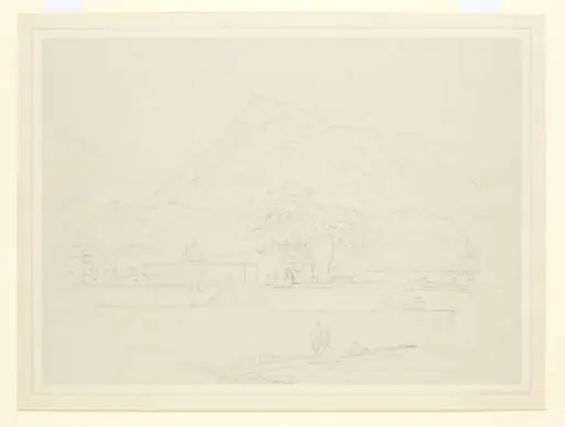 Shrine beside a tank