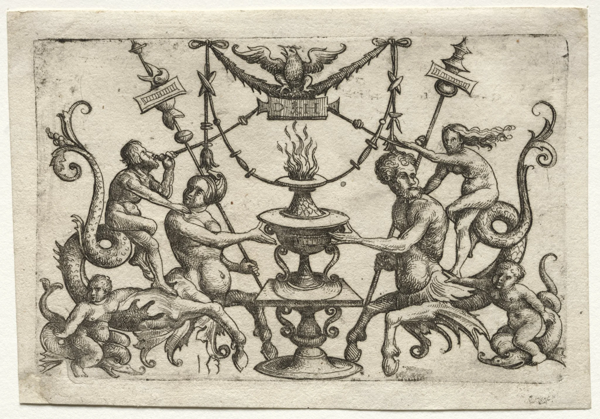 Ornament with Siren and Triton