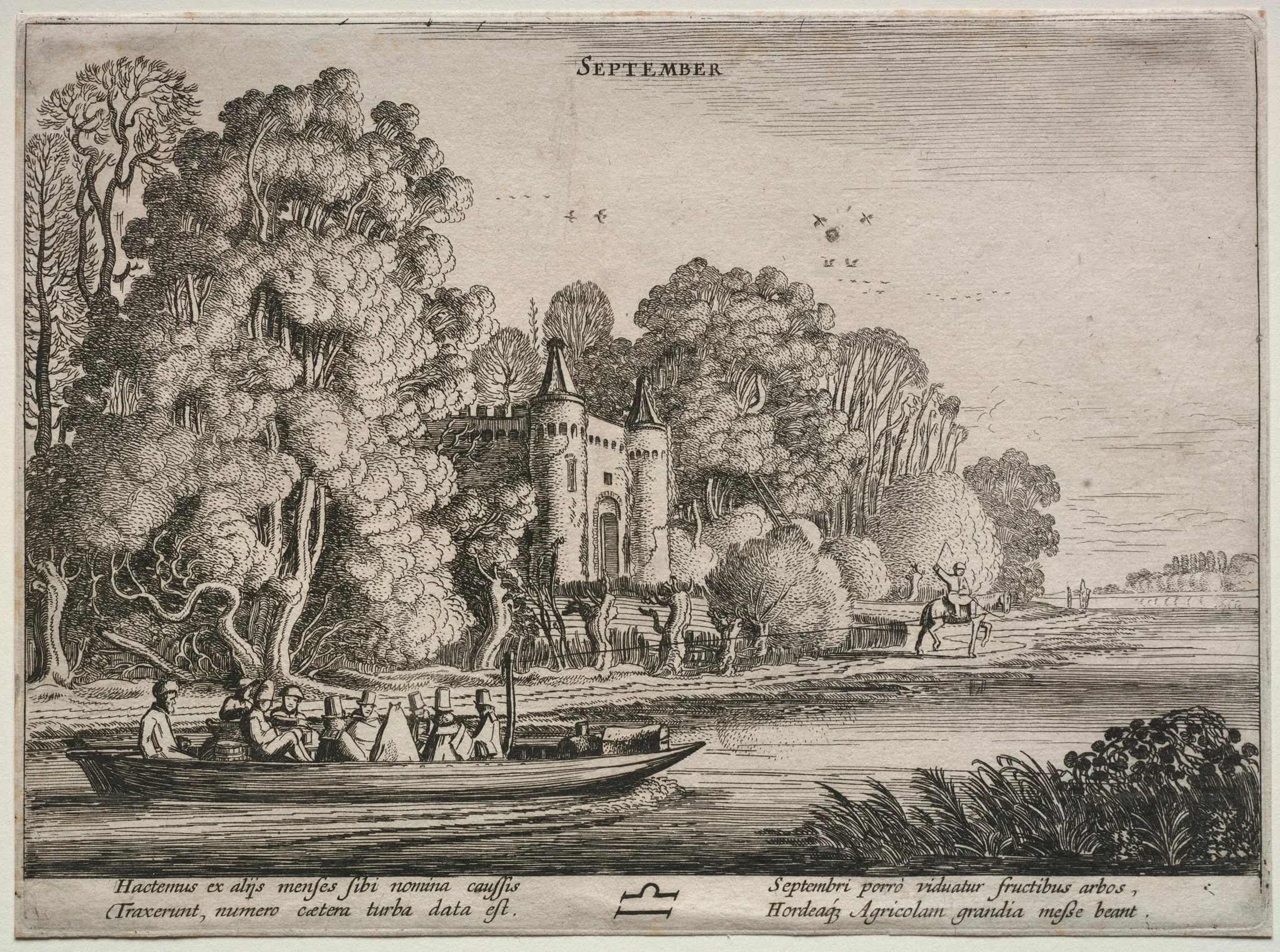 The Twelve Months: September, by Jan van de Velde, 1613
