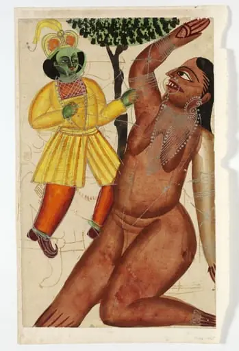 Rama and Surpanakha