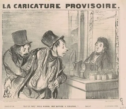 Tout est payé? Nous n'avons fait...salut