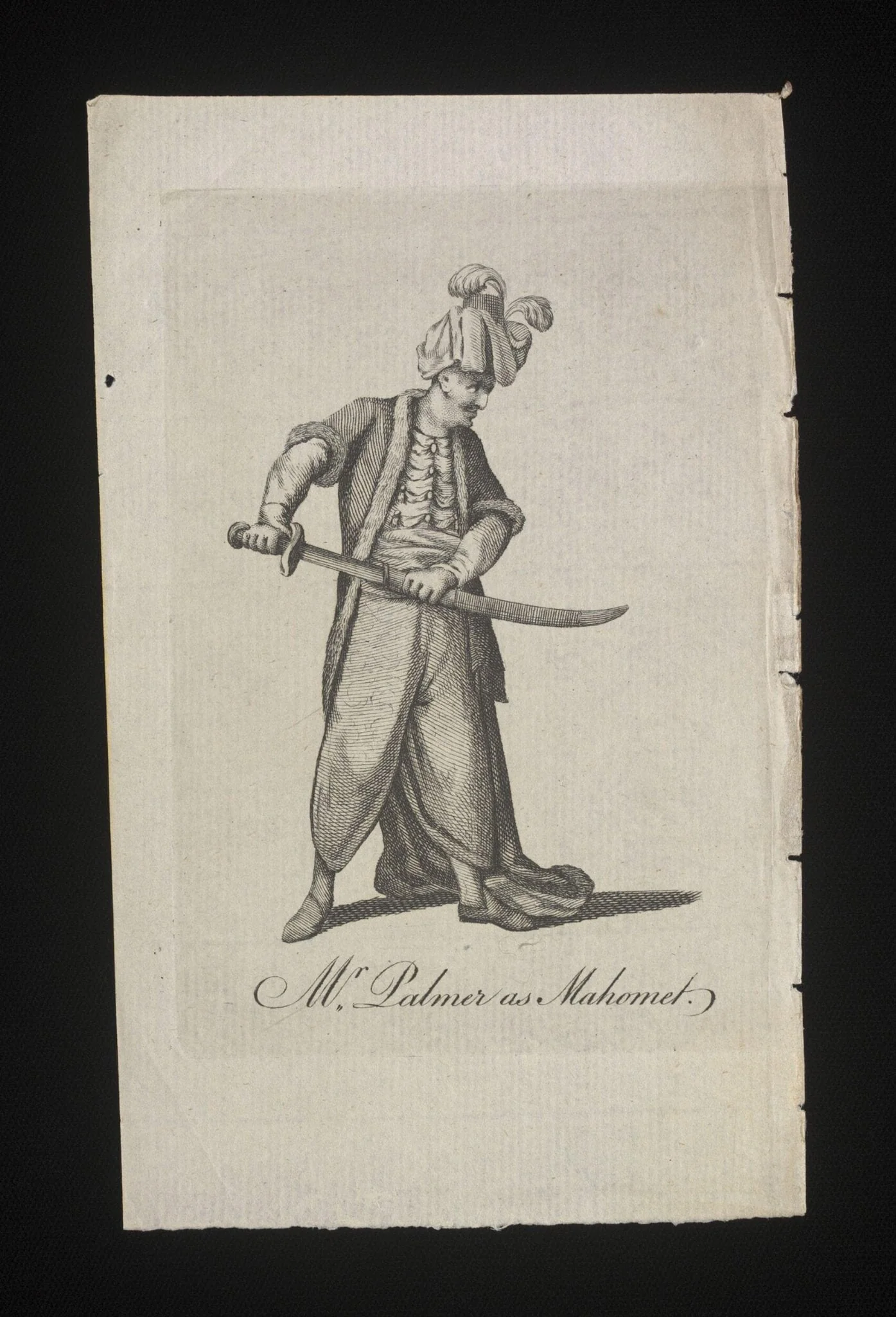 Mr Palmer as Mahomet, by Ridley, 1850