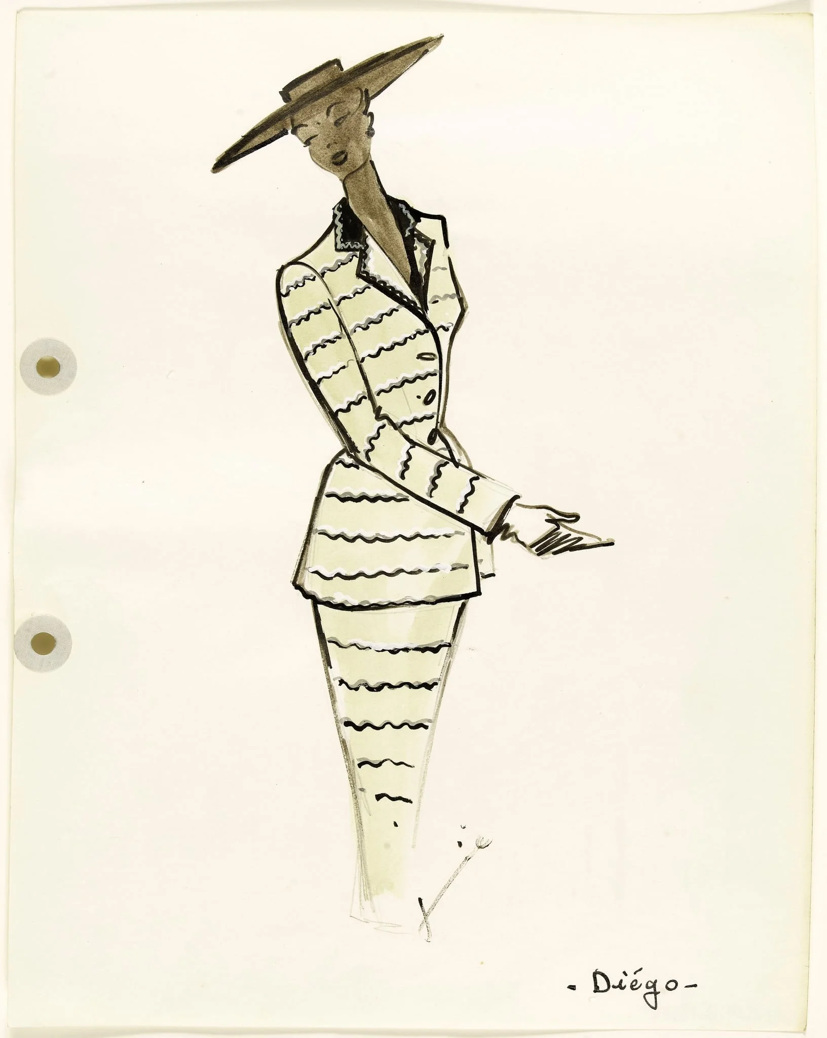 'Diégo', by Carven, 1951