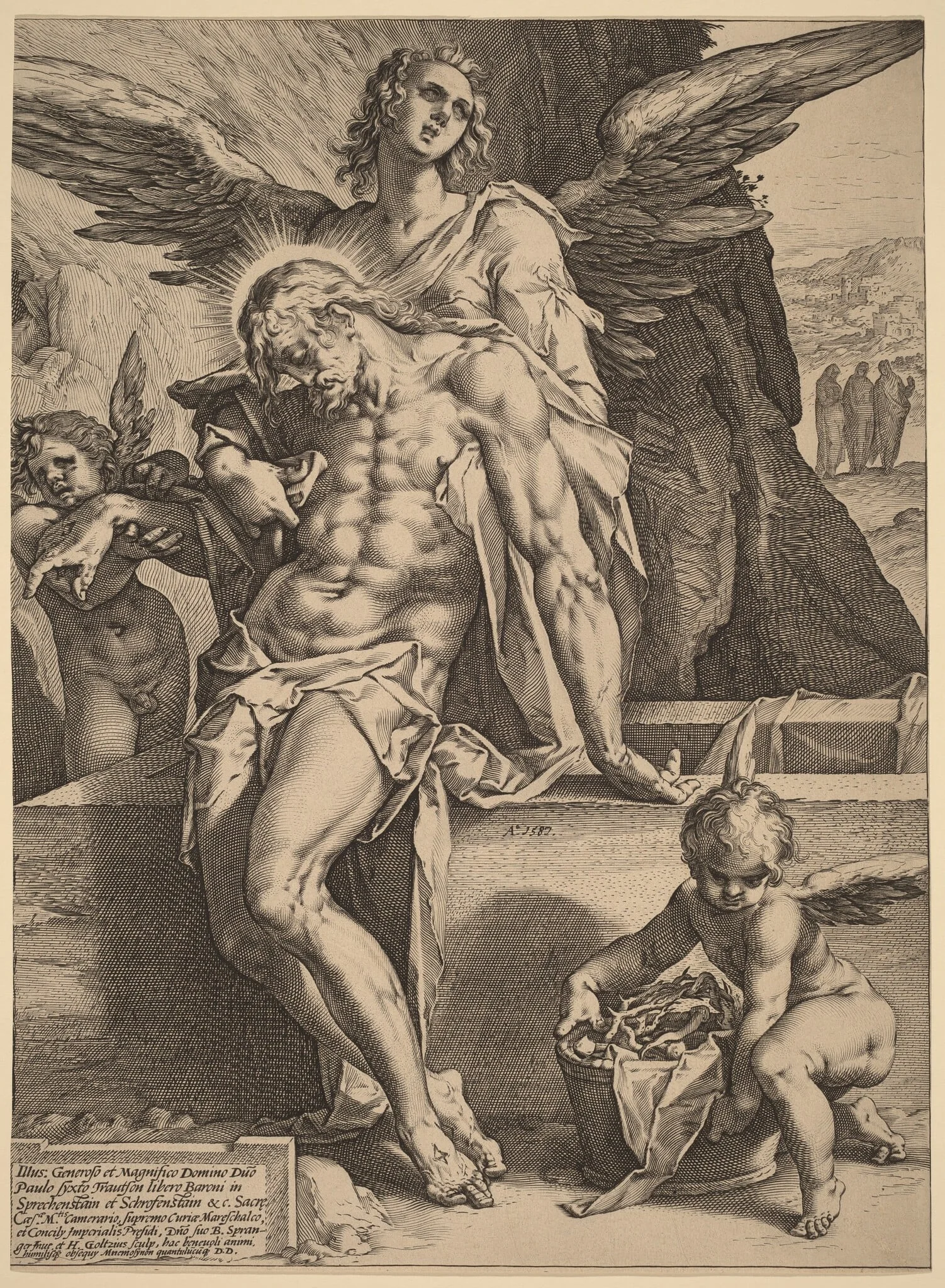 The Body of Christ Supported by Angels