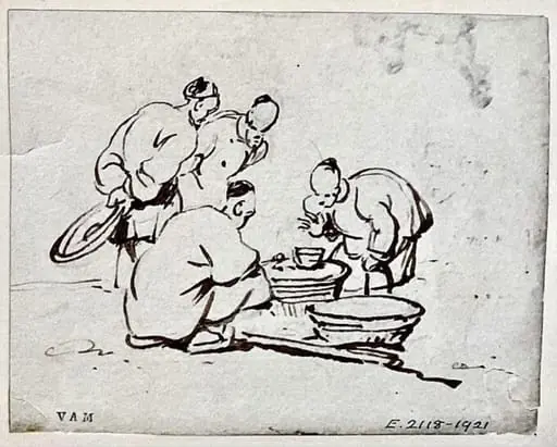 A group of four Chinese figures
