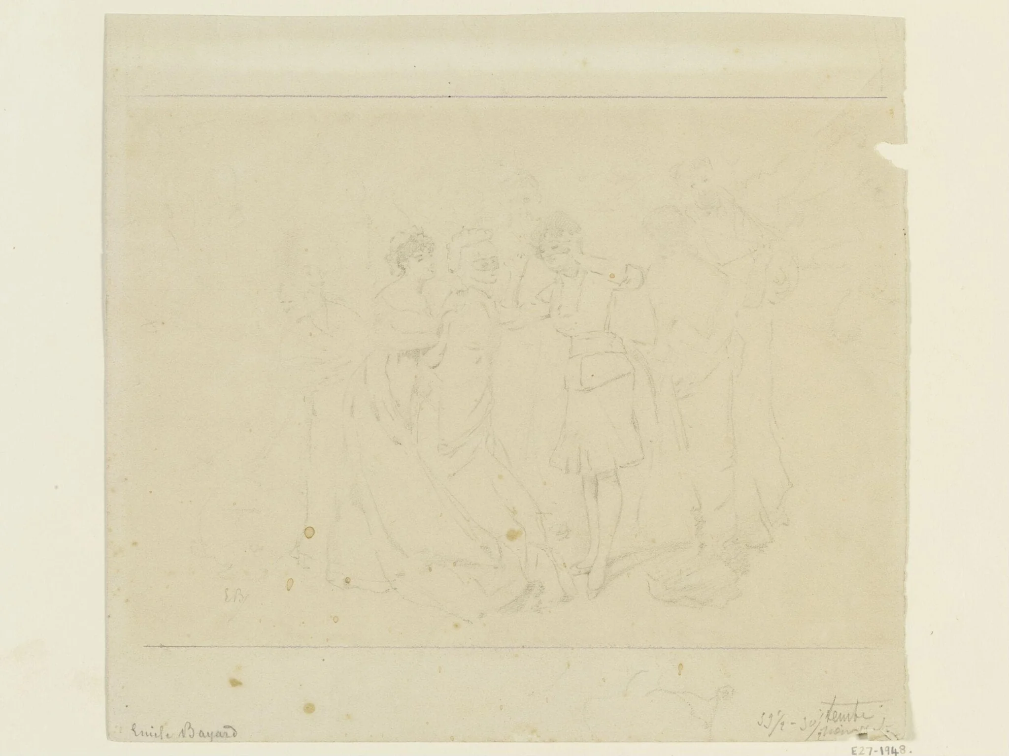 Untitled, by Emile Antoine Bayard, 1837