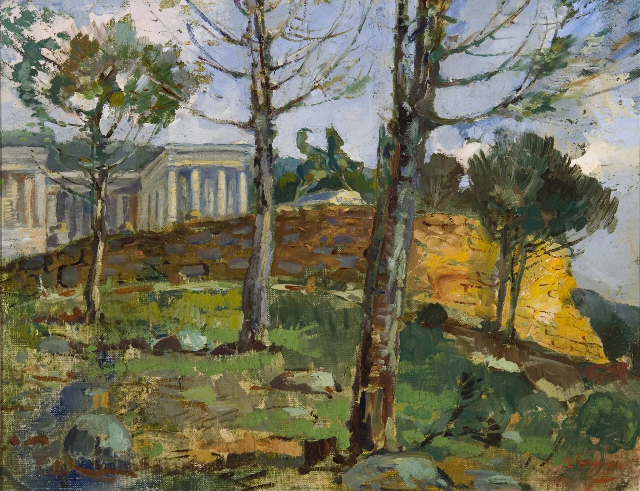 Rhodes Memorial, by Pieter Wenning, oil, 1916