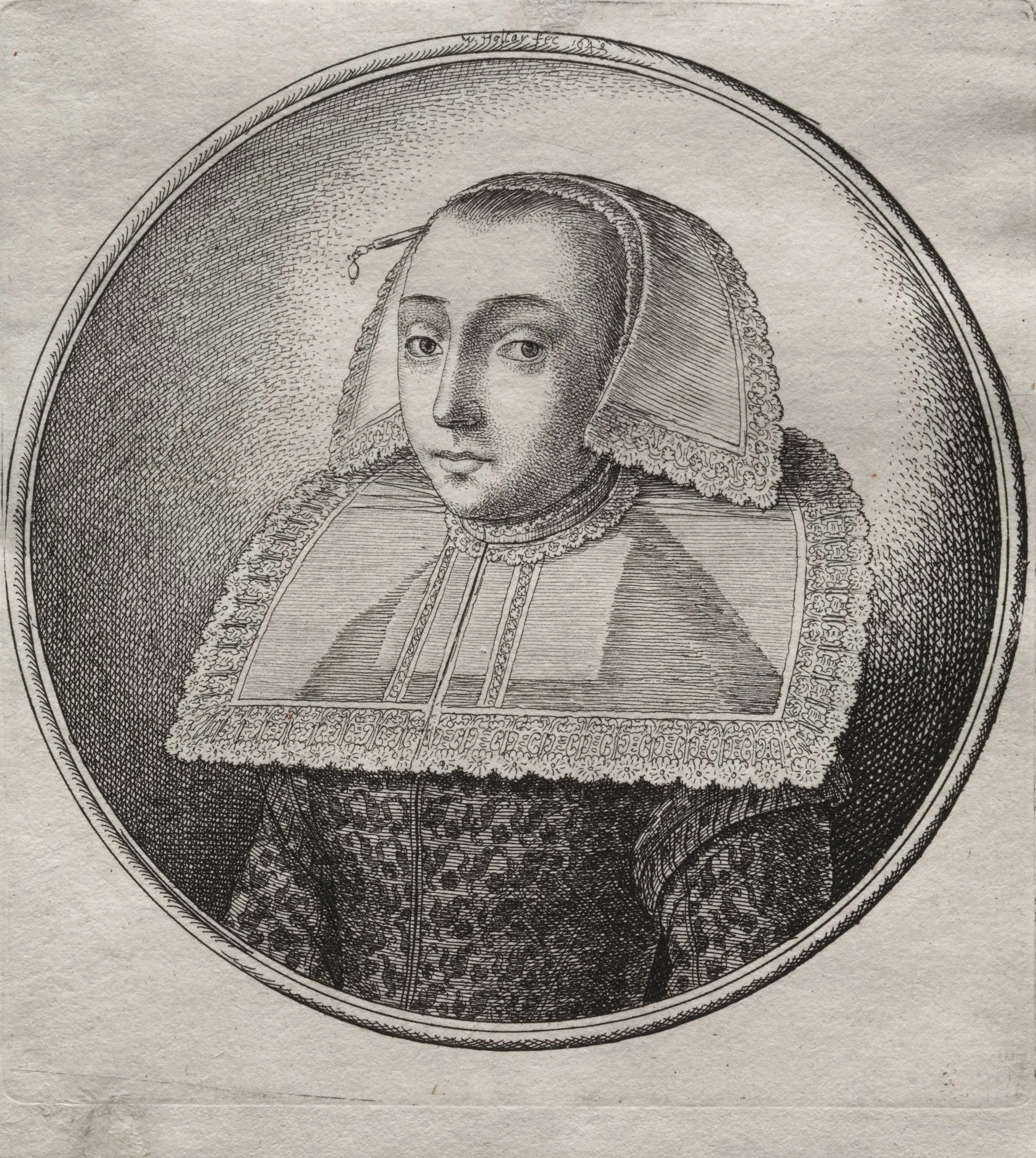 Kaufmann's Frau aus Hanan, by Wenceslaus Hollar, 1649