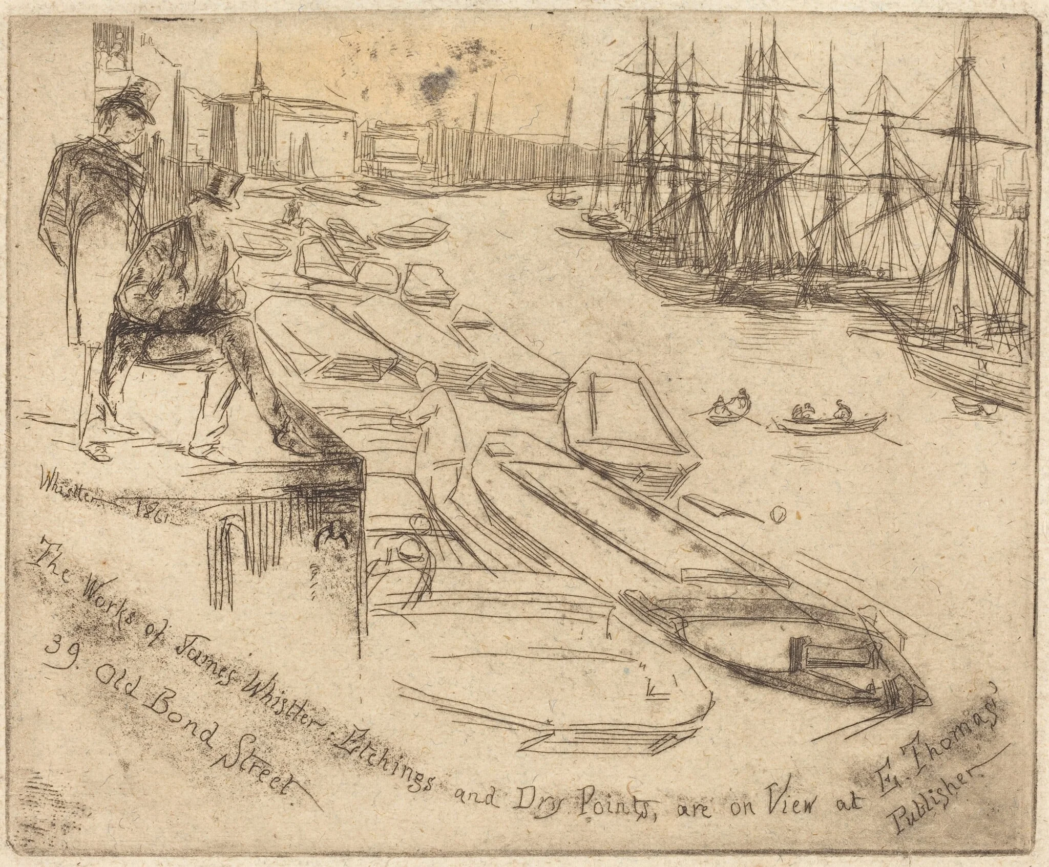 The Little Pool, by James McNeill Whistler, ink, 1861