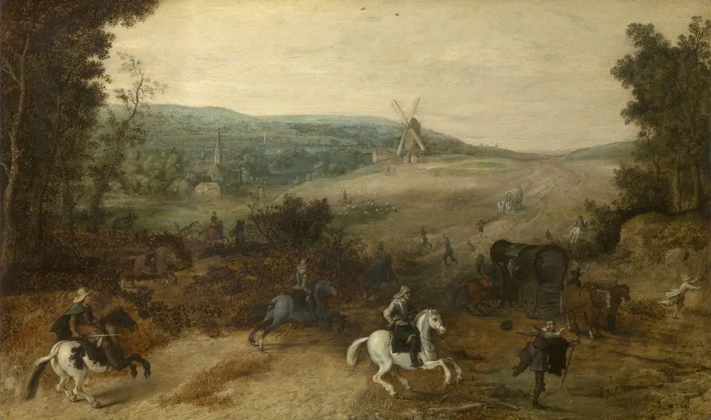 Landscape with Travellers Attacked by Robbers