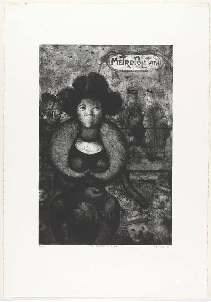 Untitled, by Mario Avati, ink, 1952