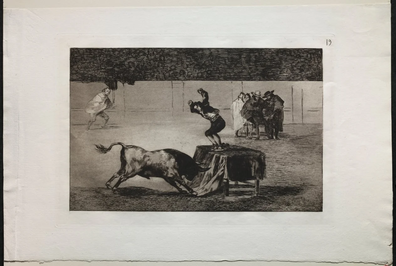 Bullfights:  Another Madness of his in the Same Ring, by Francisco Goya, 1816