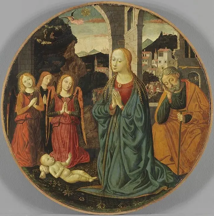 De aanbidding van het Christuskind
